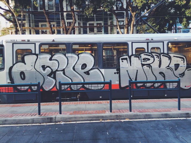 N-Judah graffiti is a throwback to ’80s NYC subways